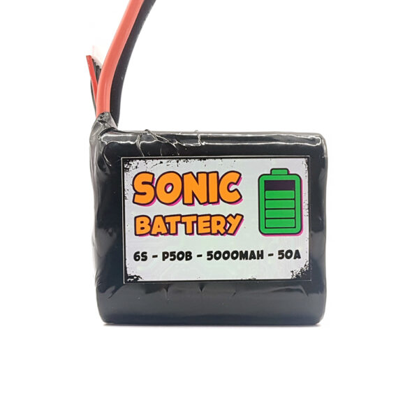 Sonic Battery 21700 - P50B 5000mAh 45A 6S – Batteria Li-ion Alte Prestazioni LONG RANGE XT60 Amass