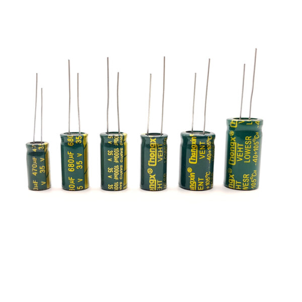 Low ESR Electrolytic Capacitors Condensatori elettrolitici alluminio 35v 50v 470uf 680uf 1000uf