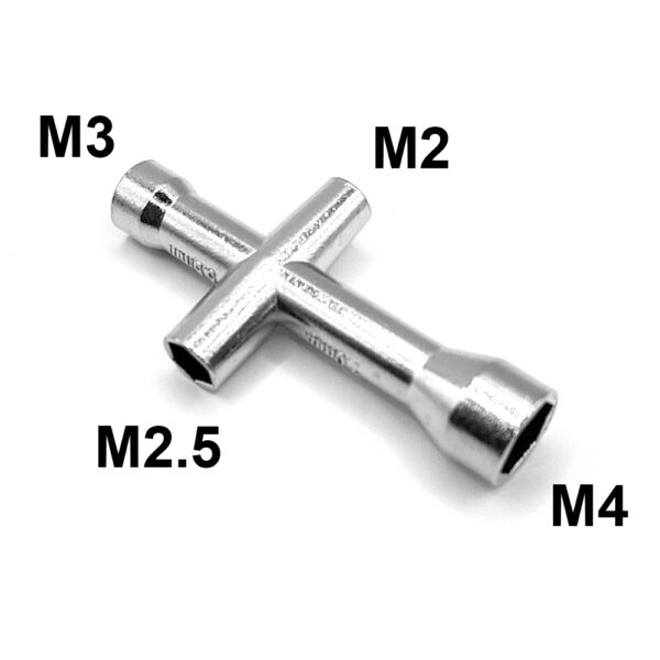 Chiave esagonale modellismo M2, M2.5, M3, M4 specifiche