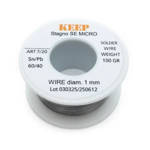 Filo stagno Keep Sn/Pb 60/40 da 1mm, rocchetto100g per saldature su droni FPV