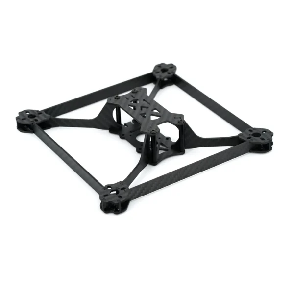 Telaio drone FPV TBS Source V con struttura verticale in stile box, compatta e ideale per configurazioni racing.