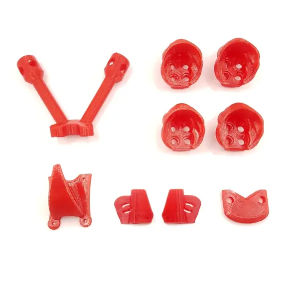Kit completo di stampe in TPU per Walksnail Moonlight con piedini, pinna, bumper e supporti