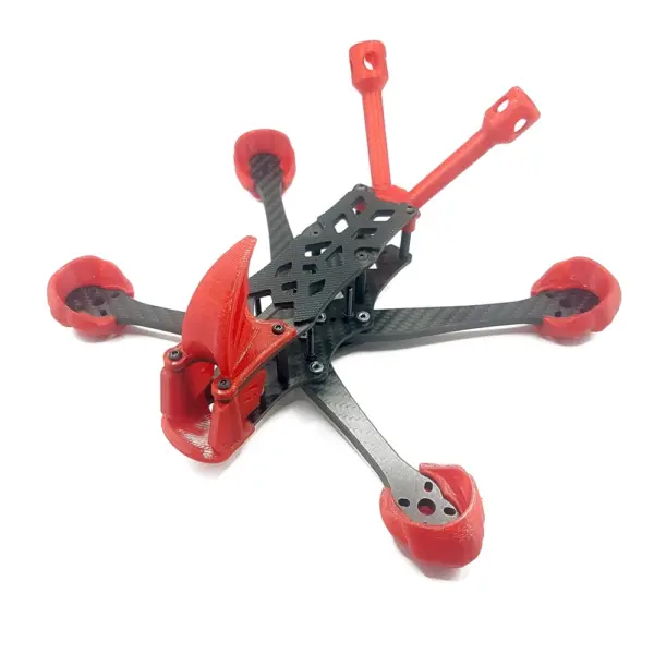 Drone SONIC FIVE con kit stampe in TPU per Walksnail Moonlight montato sul telaio
